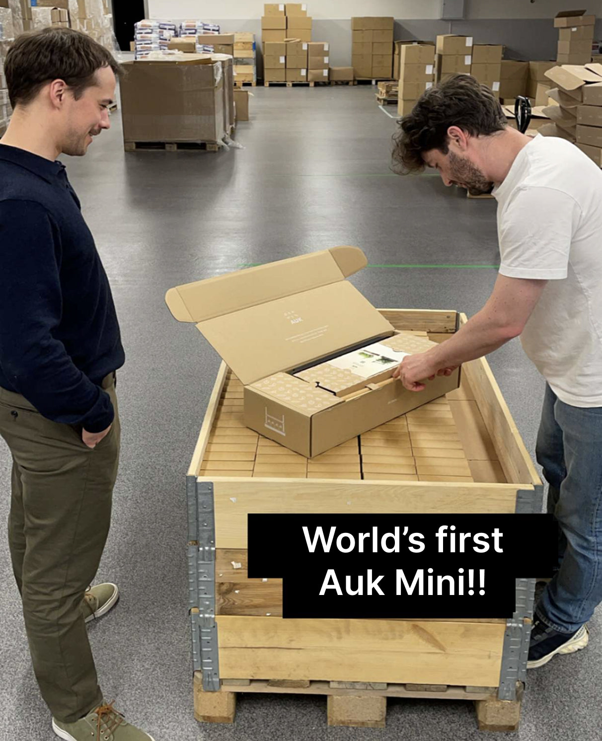Photo · the very first Auk Mini, serial number 001