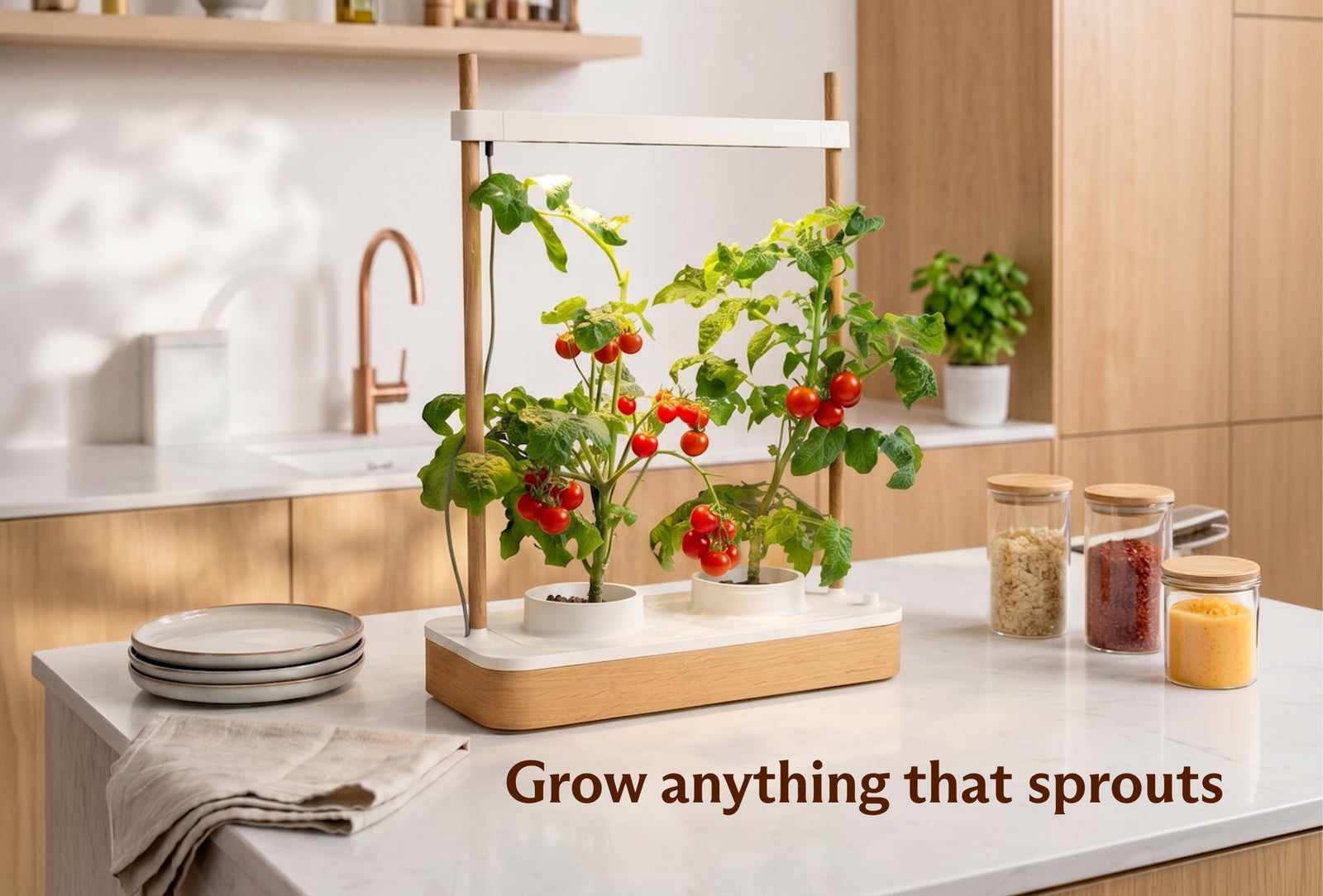Photo · chilies & tomatoes ripening indoors